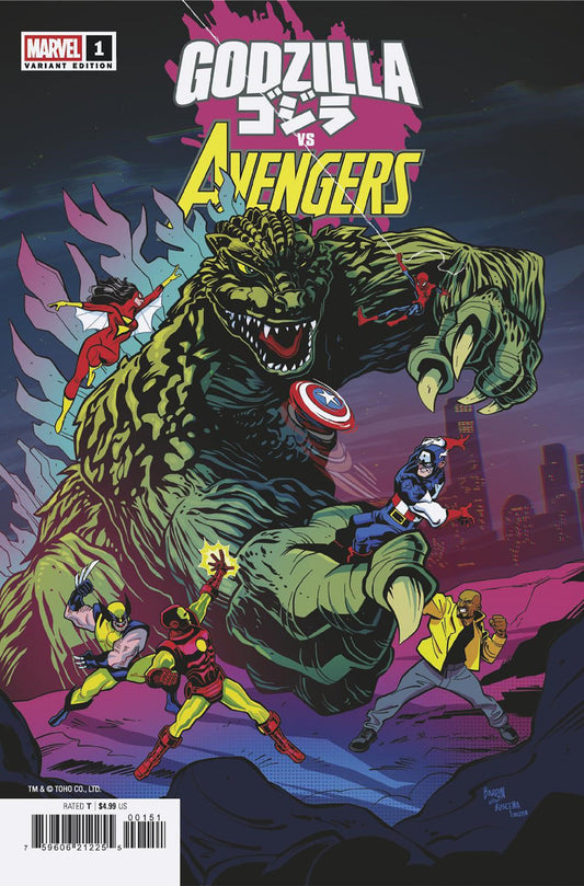 Godzilla vs Avengers #1 Dave Bardin Variant